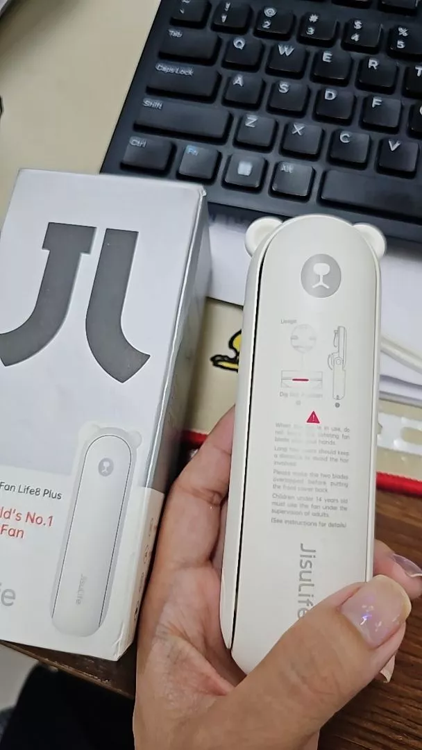 Quạt Cầm Tay 3 in 1 JISULIFE F8X Plus 4500mAh Tích Hợp Sạc Dự Phòng - Đèn Pin Siêu Sáng Bảo Hành 12 tháng