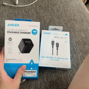 [iP15 trở lên & Android] Combo sạc nhanh ANKER - Củ Zolo 20W/30W 1C & Cáp Dù CtoC 60W - A2699/8+A8752/3