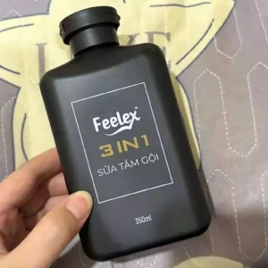 Sữa tắm gội rửa mặt Feelex 3 in 1 hương nước hoa cao cấp thanh lịch, hấp dẫn đẳng cấp phái mạnh - 350ml