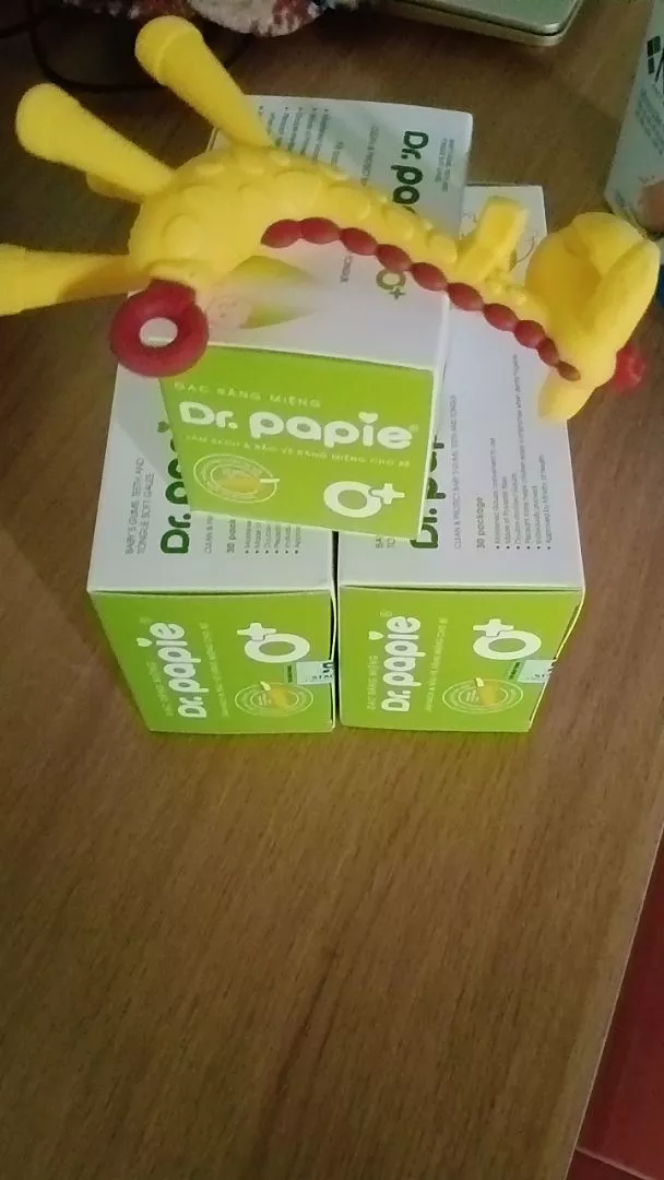 Hộp gạc rơ lưỡi/ răng miệng Dr Papie 30pcs 0+/1+
