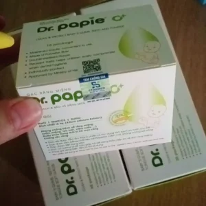 Hộp gạc rơ lưỡi/ răng miệng Dr Papie 30pcs 0+/1+