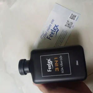 Sữa tắm gội rửa mặt Feelex 3 in 1 hương nước hoa cao cấp thanh lịch, hấp dẫn đẳng cấp phái mạnh - 350ml