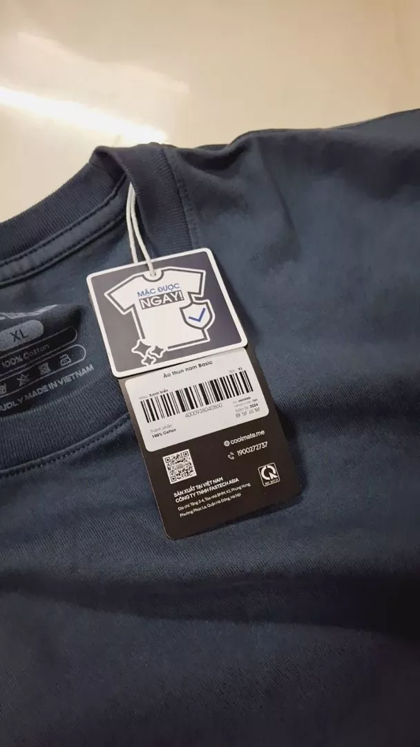 Áo thun nam TShirt Basic Cotton 100% 220gsm dày dặn mềm mại Coolmate