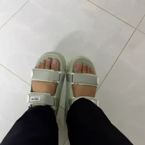 Giày Platy Nam Nữ SHONDO Êm, Thời Trang Thích Hợp Đi Làm, Đi Học Chơi Full Xanh Bơ Xám PLA2244