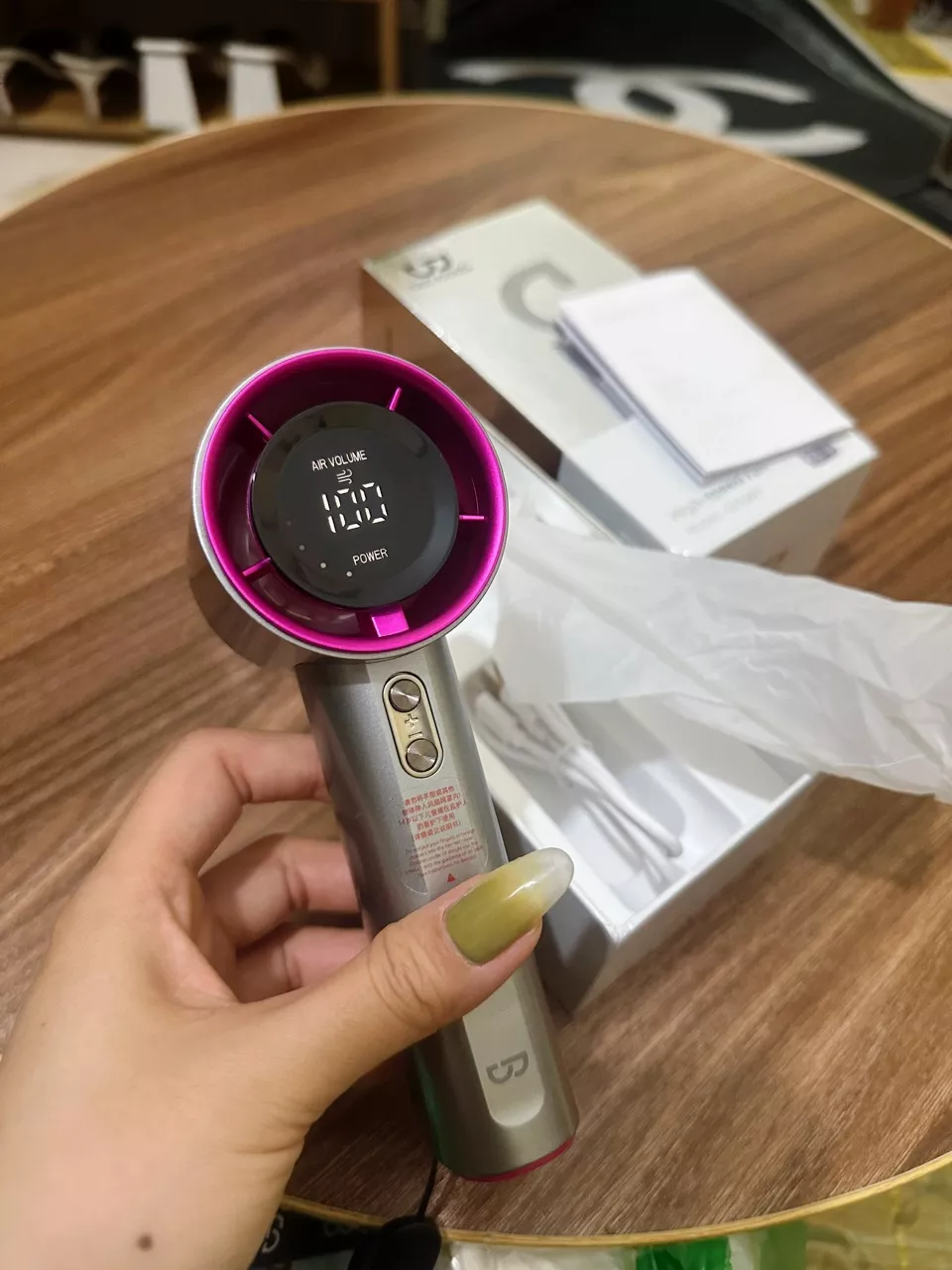【Tặng quà/Bảo hành nửa năm】GOOJODOQ Quạt Turbo Jet 3600 mAh có thể sạc lại, cầm tay, di động, gió mạnh, tốc độ cao 100 vòng/phút