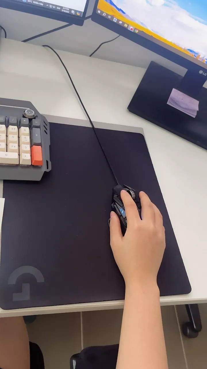 Bàn di, lót chuột gaming Logitech G240 - Bề mặt vải, ma sát tốt, chống trượt