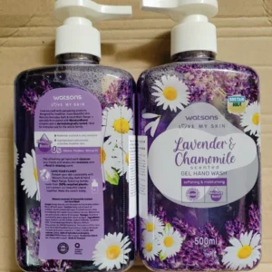 Gel Rửa Tay Watsons Love My Skin Lavender Chamomile Scented Gel Hand Wash 500ml