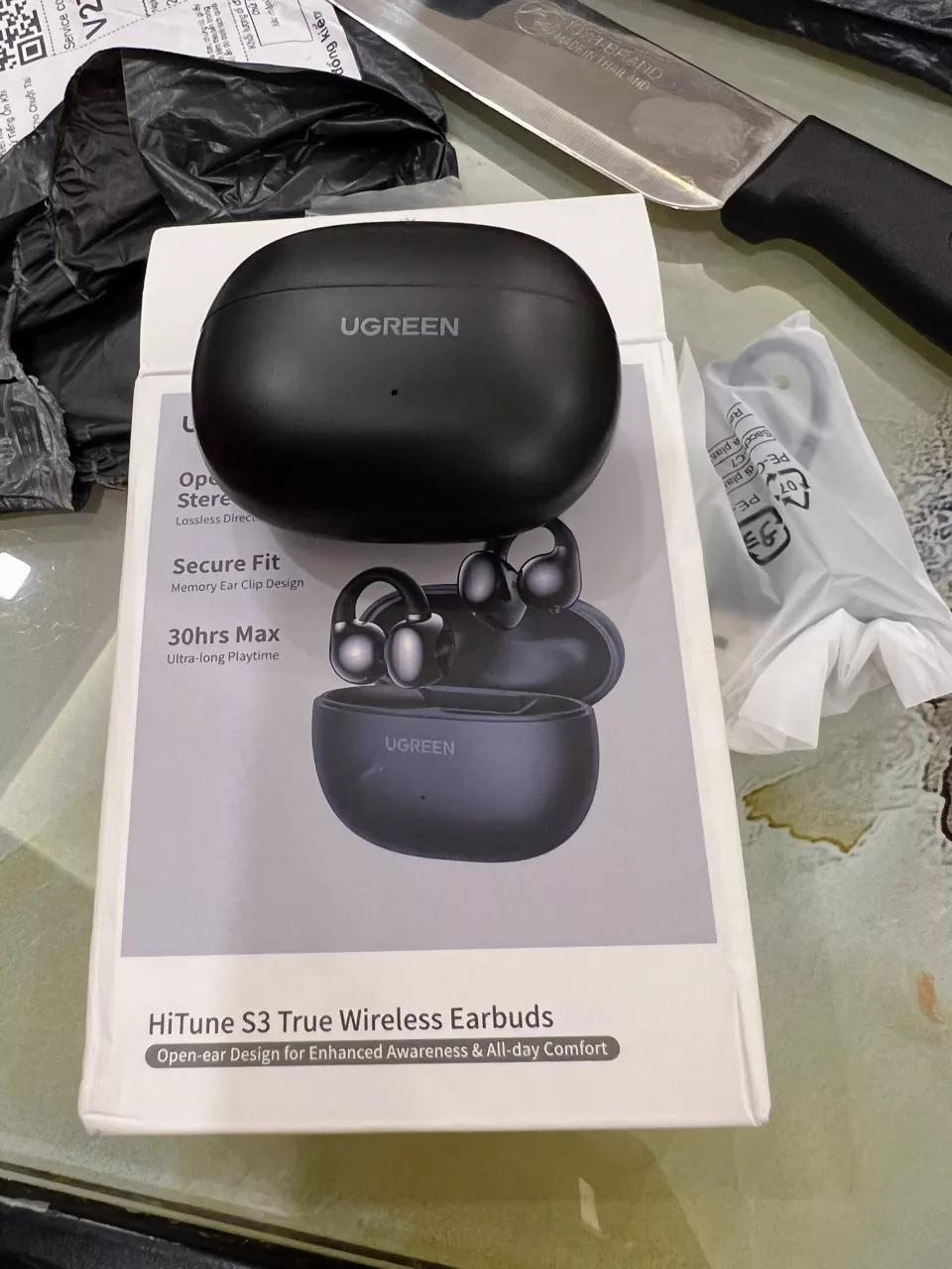 HiTune S3 Tai Nghe Không Dây Thật Tai Kẹp Bluetooth5.4 UGREEN , Tai Nghe Nhét Âm Thanh Mở , Thời Lượng Pin 30 giờ, IPX5