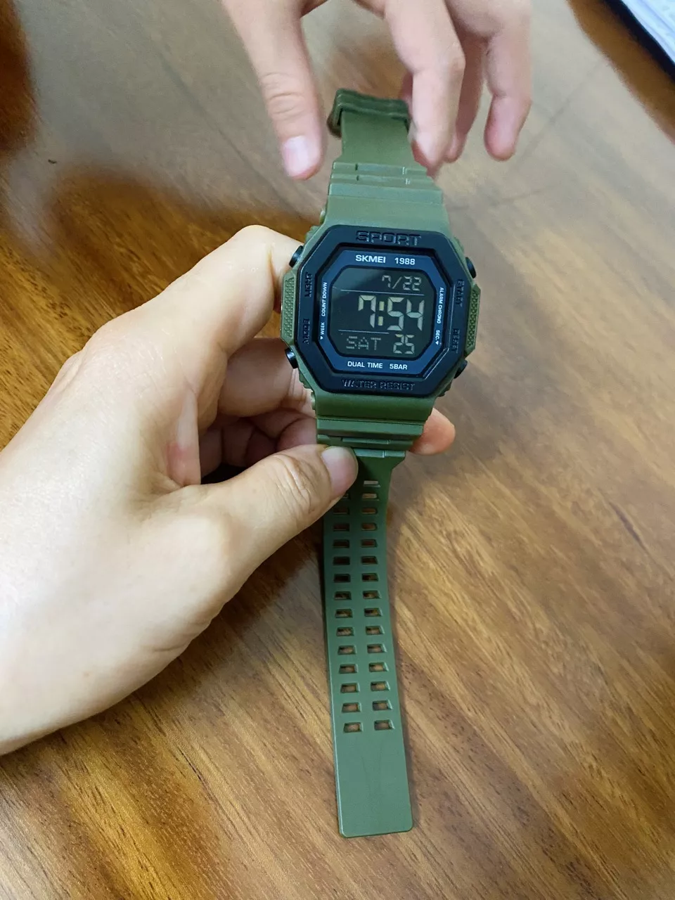 SKMEI Đồng hồ điện tử bấm giờ chống thấm nước tiện dụng 1988