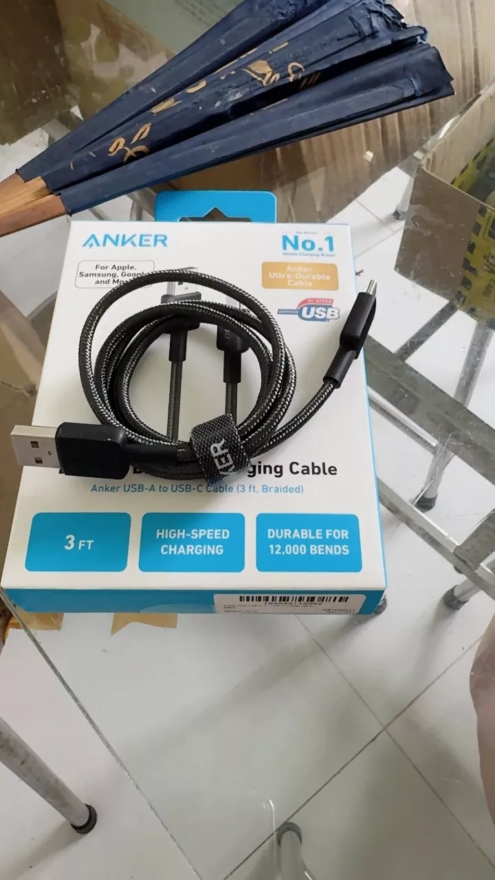 Cáp Sạc ANKER 322 Nylon Cable III USB-A to USB-C - Dài 0.9/1.8m - A81H5/A81H6