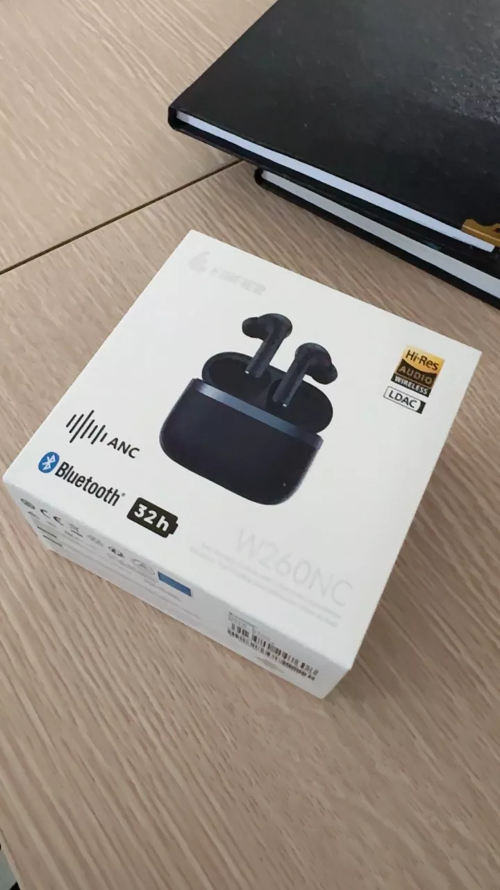 Tai Nghe Bluetooth Nhét Tai Không Dây EDIFIER W260NC - Chế Độ Khử Ồn - Chơi Nhạc Tới 32H - Chuẩn IP54 -15 Tháng Bảo Hành