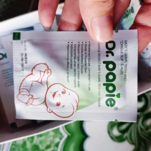 Hộp gạc rơ lưỡi/ răng miệng Dr Papie 30pcs 0+/1+