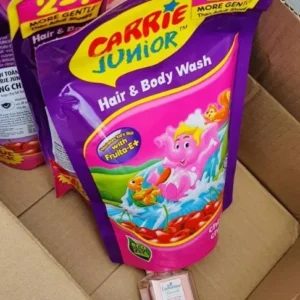 Combo 2 Túi Sữa Tắm Gội thiên nhiên Sạch Dịu Nhẹ & ẩm mịn Cho Bé Carrie Junior Cheeky Cherry 500g x2 (quà mùi ngẫu nhiên