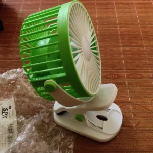 ( Loại 1) Quạt tích điện kẹp bàn mini để bàn 5 mức độ có đèn led pin 5000 MHA Và 10000 MHA cao cấp