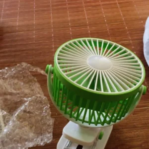 ( Loại 1) Quạt tích điện kẹp bàn mini để bàn 5 mức độ có đèn led pin 5000 MHA Và 10000 MHA cao cấp