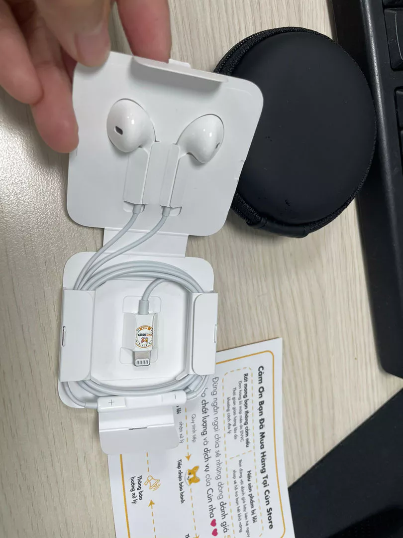 Tai nghe có dây Jack dẹt zin bóc máy, không cần bluetooth chính hãng | Bảo hành 12 tháng
