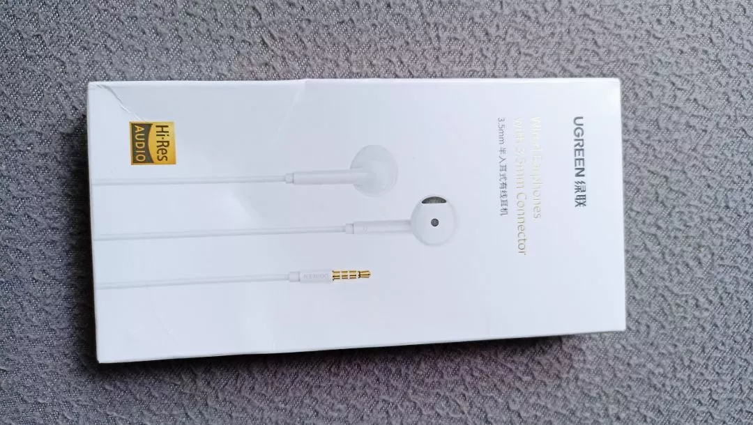 Tai nghe nhét tai UGREEN Aux, Tai nghe có dây 3,5 mm Điều khiển âm lượng cách ly tiếng ồn có micrô cho AndroidMP3 / MP4 / Pad