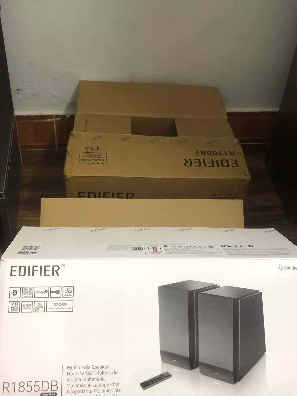 Loa Bookshelf Để Bàn Âm Trầm EDIFIER R1855DB - Công Suất 70W - Âm Thanh Mạnh Mẽ - Đa Dạng Đầu Vào - 15 Tháng Bảo Hành