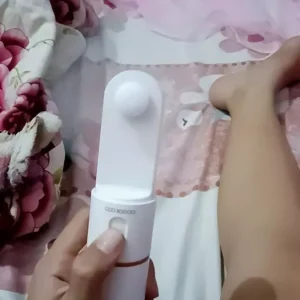 Quạt mini cầm tay GOOJODOQ, 3 tốc độ, cánh quạt bền bỉ sạc Type-c