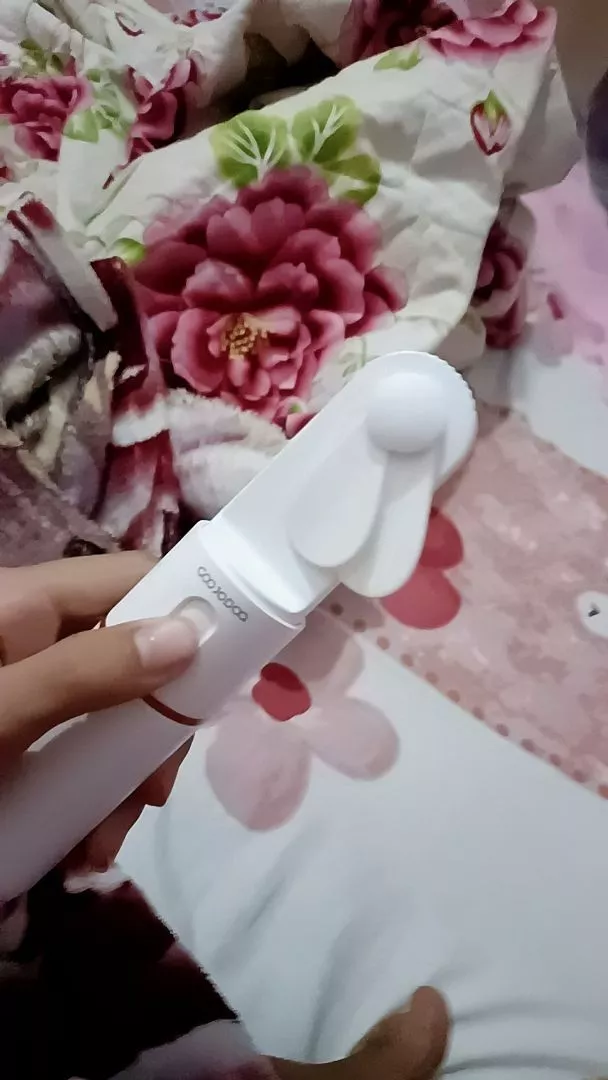 Quạt mini cầm tay GOOJODOQ, 3 tốc độ, cánh quạt bền bỉ sạc Type-c