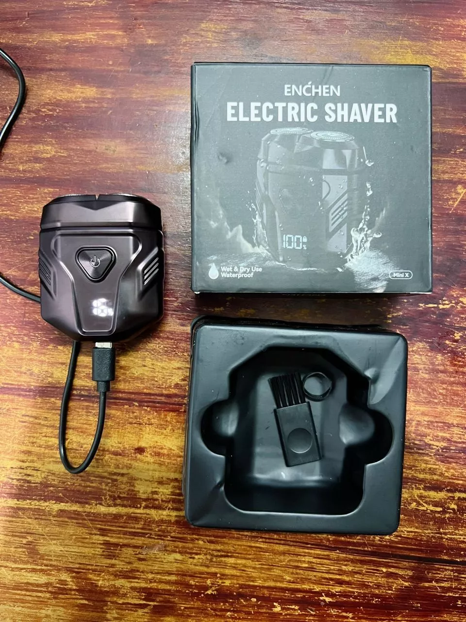 Máy cạo râu Enchen Mini X, 15 lưỡi dao tự mài, đầu cạo 3D chống nước toàn thân - BH 12 tháng