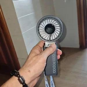 Quạt mini mạnh mẽ thế hệ thứ hai mới của Goojodoq cầm tay gấp 180° có 100 mức độ
