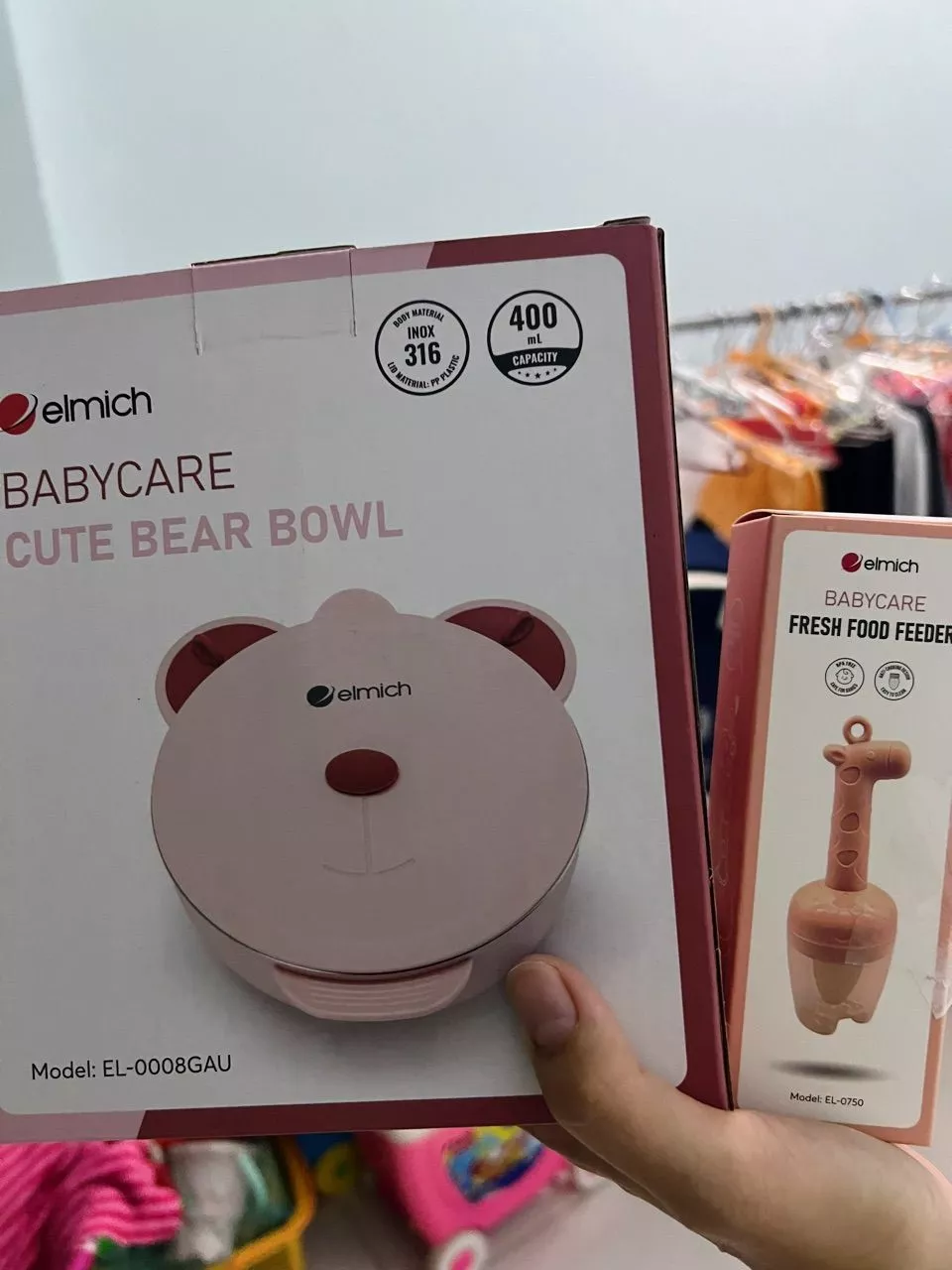 Bát ăn cho trẻ em hình ngộ nghĩnh inox 316 Elmich Babycare EL-0008