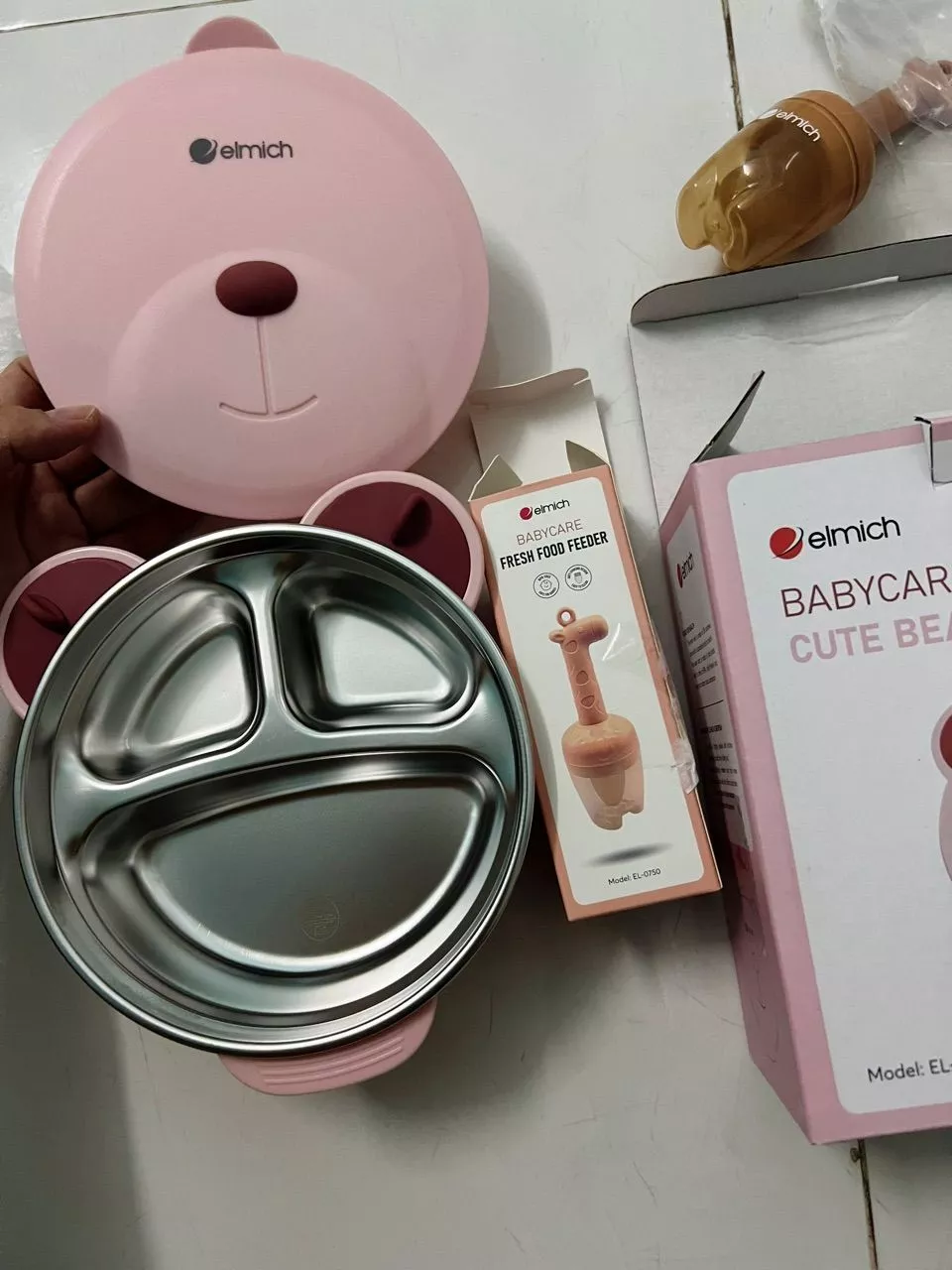Bát ăn cho trẻ em hình ngộ nghĩnh inox 316 Elmich Babycare EL-0008