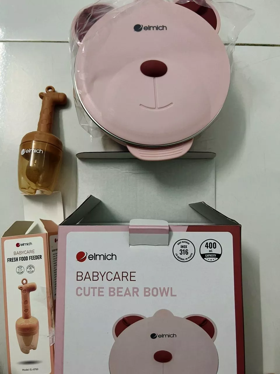 Bát ăn cho trẻ em hình ngộ nghĩnh inox 316 Elmich Babycare EL-0008