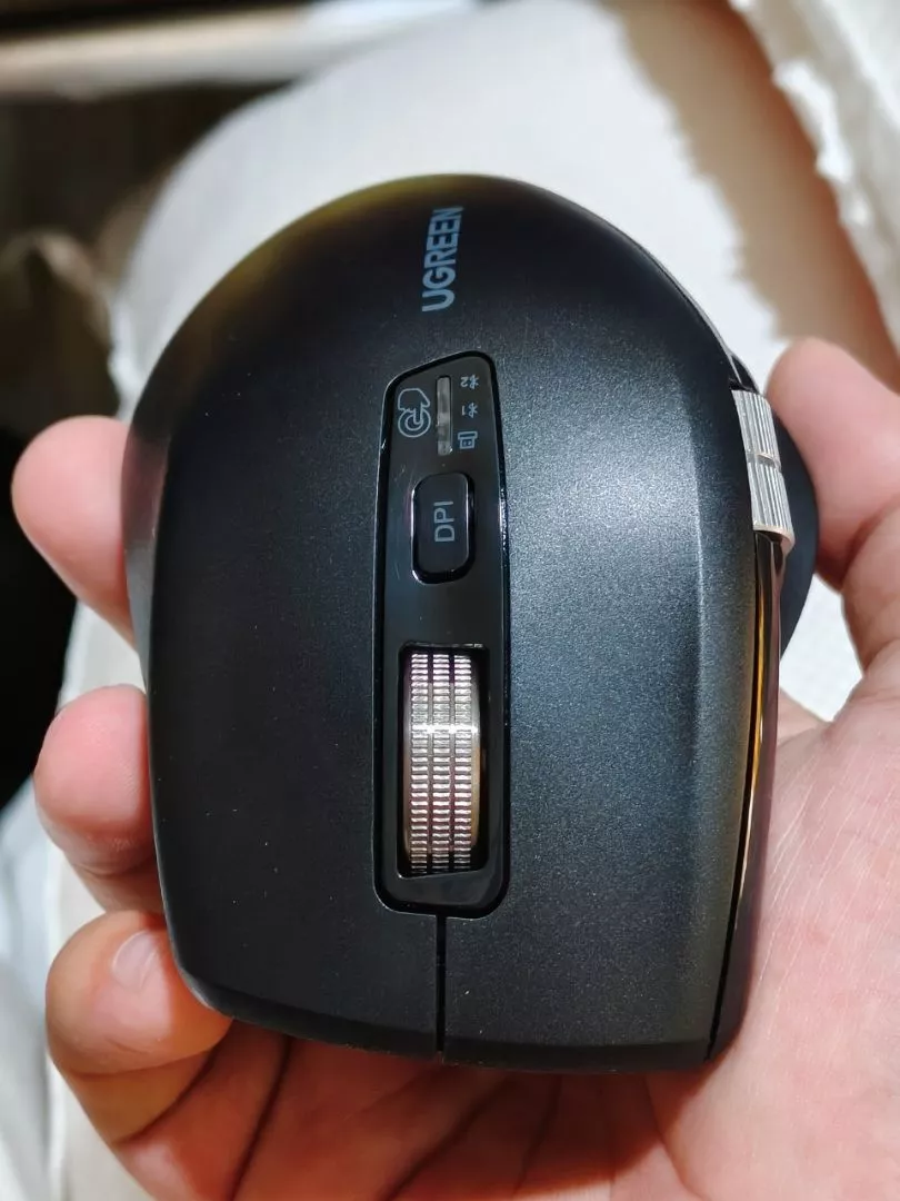 Chuột không dây cuộn siêu nhanh Ugrene Bluetooth 5.4/5.0 2.4G Công thái học 5000DPI cho máy tính bảng MacBook Máy tính xách tay