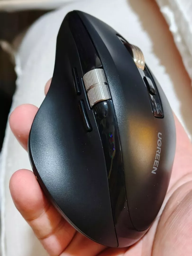 Chuột không dây cuộn siêu nhanh Ugrene Bluetooth 5.4/5.0 2.4G Công thái học 5000DPI cho máy tính bảng MacBook Máy tính xách tay