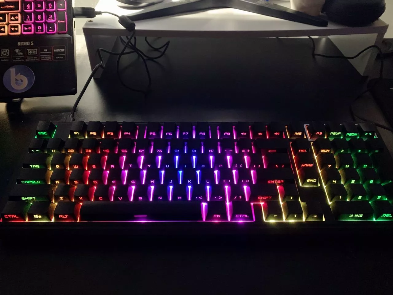 Case bàn phím cơ không dây ATAS YG102 - 3 mode kết nối - LED RGB - Có App Marco - Mạch xuôi 5 Pin - Lube sẵn