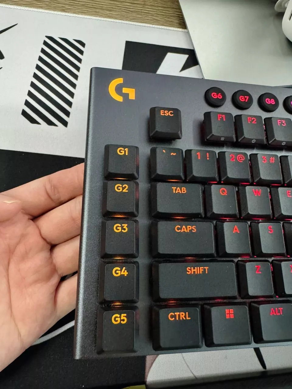 Bàn phím cơ Gaming có dây Lowprofile Logitech G G915 X Fullsize, Mũ phím PBT, nút lập trình, RGB