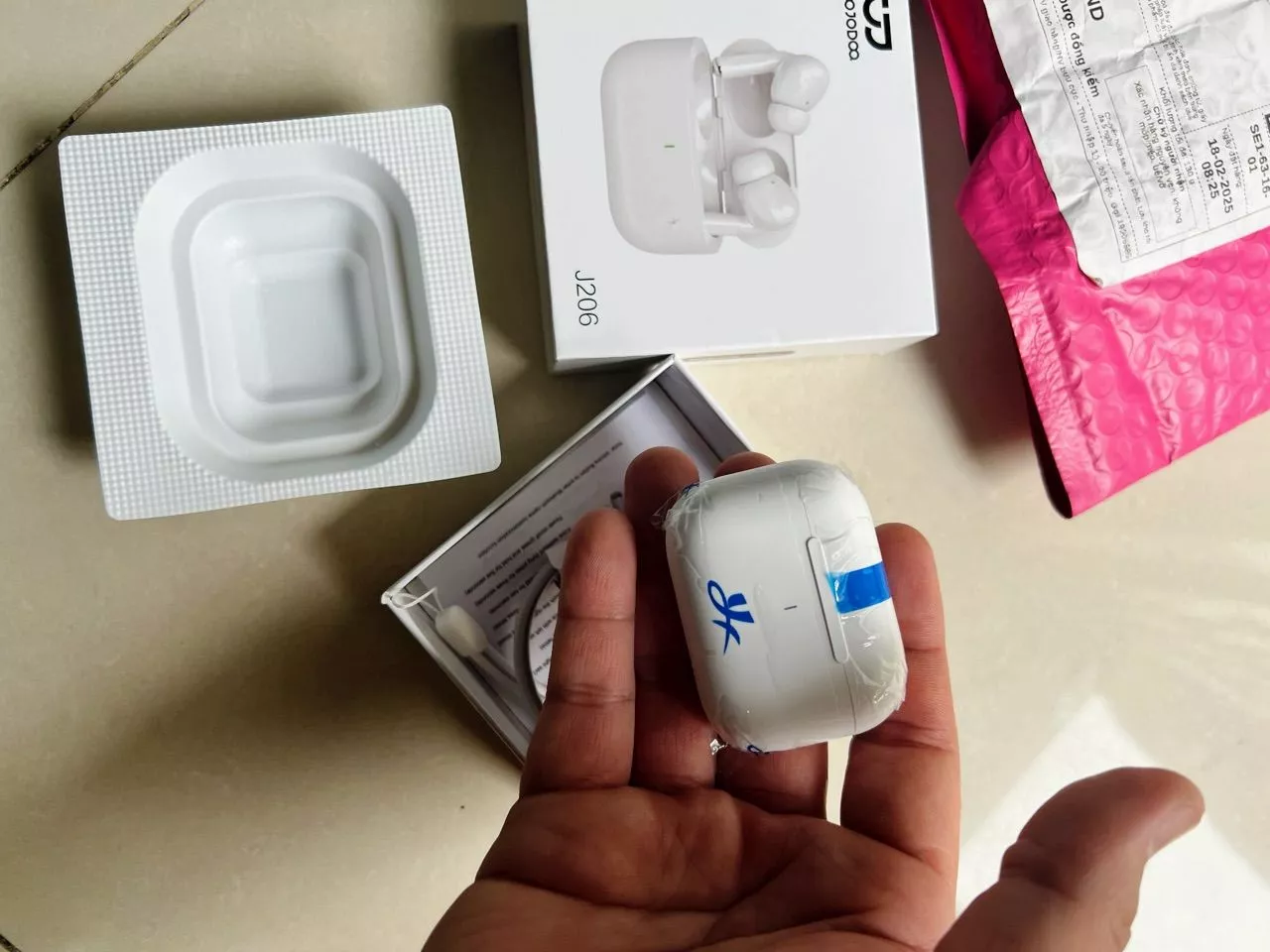 Tai nghe Goojodoq Bluetooth 5.3 thể thao không dây, khử tiếng ồn kết nối nhanh