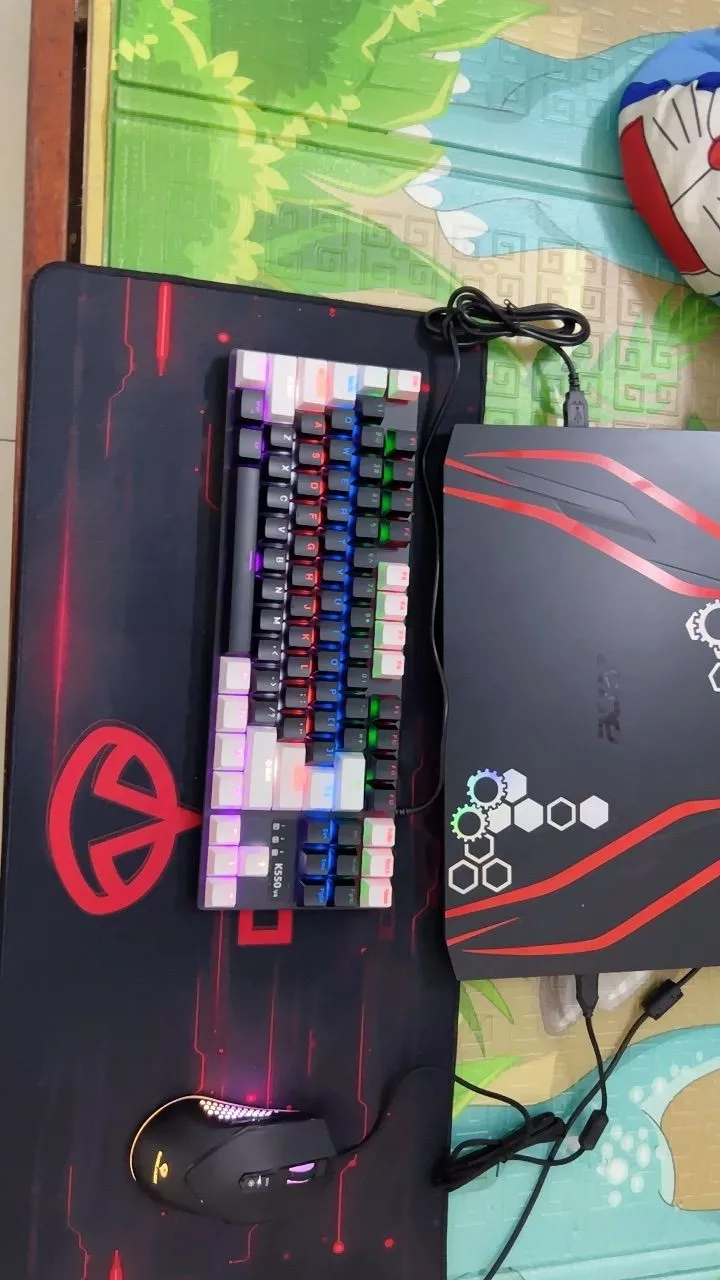 Chuột gaming không dây dark ailen D4 - LED RGB - thiết kế công thái học - chơi game - tác vụ văn phòng