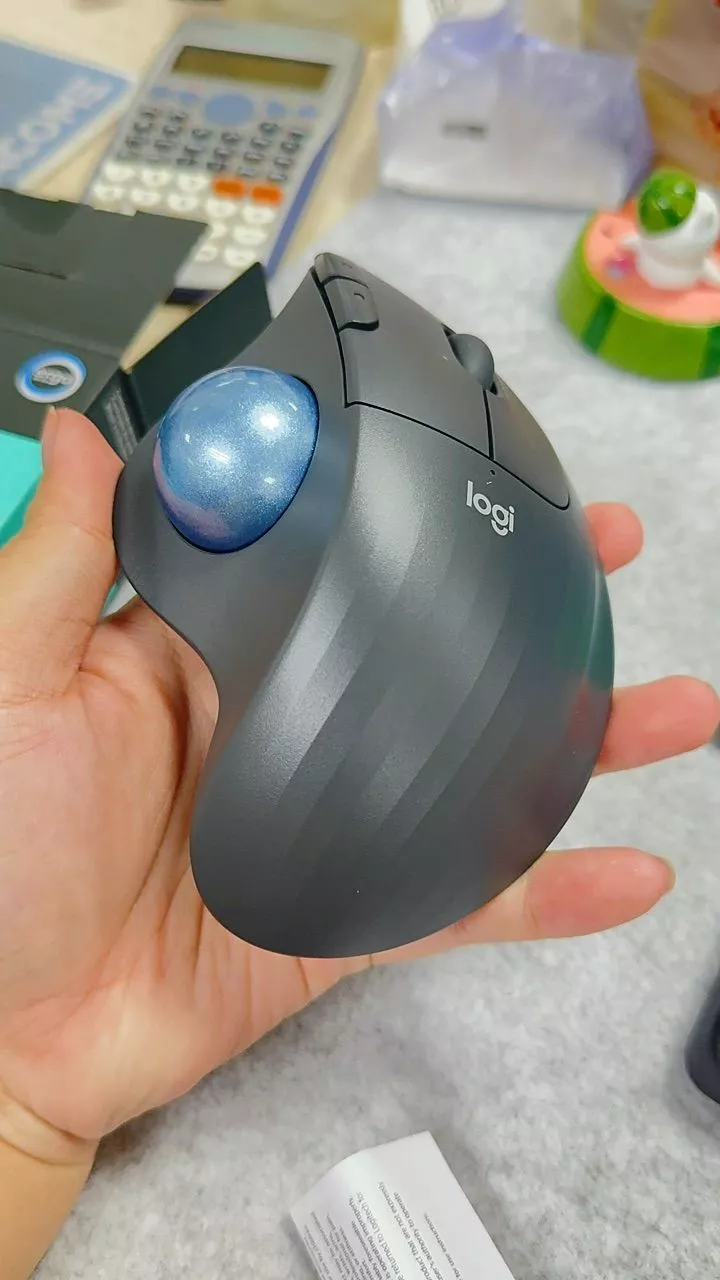 Chuột không dây Công Thái Học Logitech Ergo M575 | M575s - Bluetooth, USB 2.4Ghz, Trackball