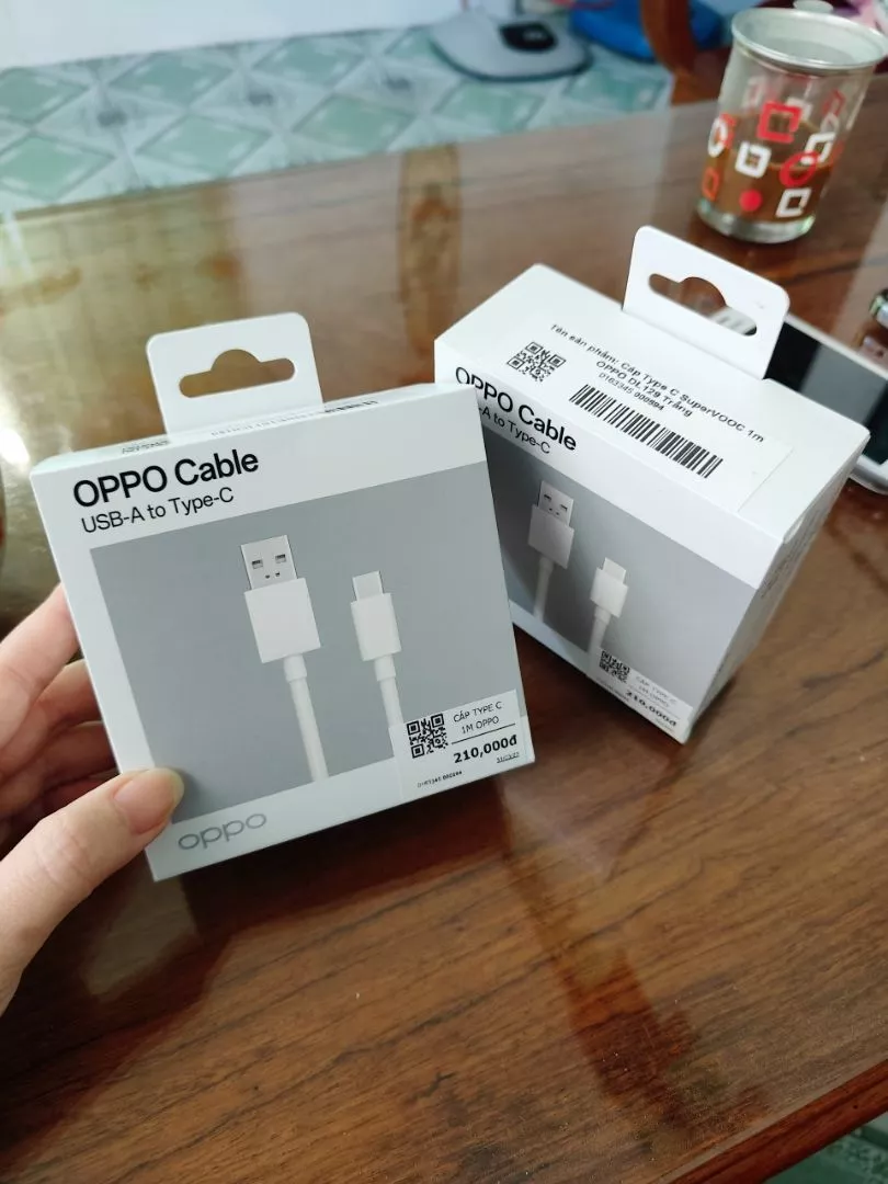 Dây cáp sạc nhanh OPPO Type C 80W Super VOOC DL129 - Hàng chính hãng bảo hành 12 tháng