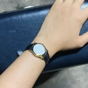 Đồng Hồ Casio Nữ Series LTP-V001 Sang Trọng Mặt Kính Khoáng Tròn 25mm Dây Da/ Kim Loại Không Gỉ Kháng Nước Chính Hãng