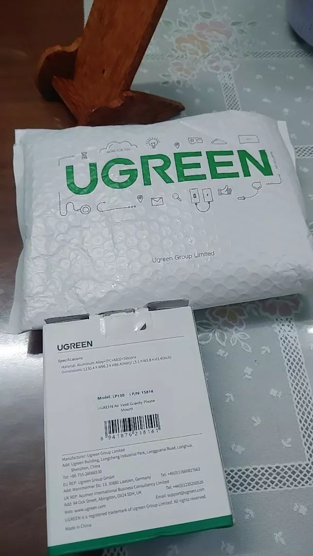 Giá đỡ điện thoại ô tô UGREEN Giá đỡ điện thoại thông hơi trên ô tô cho điện thoại di động Xiaomi Samsung iPhone 12 13 14 15 Giá đỡ ô tô