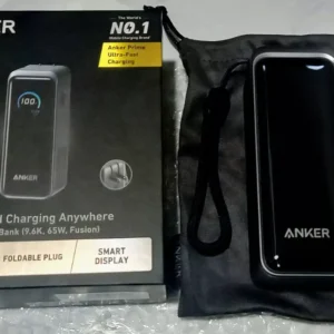 Sạc dự phòng Anker kiêm củ sạc 2in1 Prime Fusion 9600mAh 65W | 2 cổng USB-C | Màn hình | Sạc nhanh - A1339