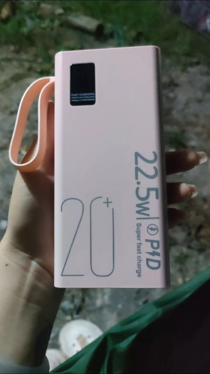 GOOJODOQ Mini Sạc dự phòng 2024 Sạc nhanh 22,5w, Màn hình hiển thị pin 20000 mah, đèn pin độ sáng cao Phụ kiện sạc pin