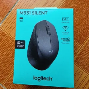 Chuột không dây Logitech M331 Silent Black BH chính hãng 12 tháng