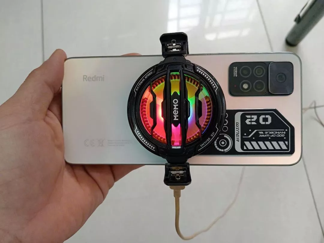 Quạt tản nhiệt điện thoại sò lạnh MEMO CX07 thế hệ mới làm lạnh đóng băng hỗ trợ tăng fps gaming liên quân PUBG FF