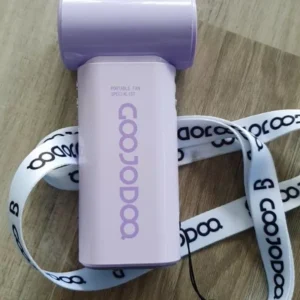 【Tặng quà】Quạt để bàn tốc độ cao GOOJODOQ GFS007 10x Màn hình LED Công suất gió cải tiến và dây đeo di động Pin 3600mAh bền bỉ