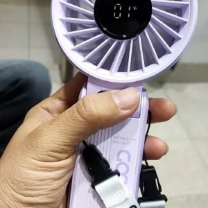 【Bảo hành tại địa phương】 GOOJODOQ Quạt gấp 3 trong 1 180° im lặng 100 cấp độ có thể điều chỉnh siêu năng lượng gió Quạt di động Màn hình LED