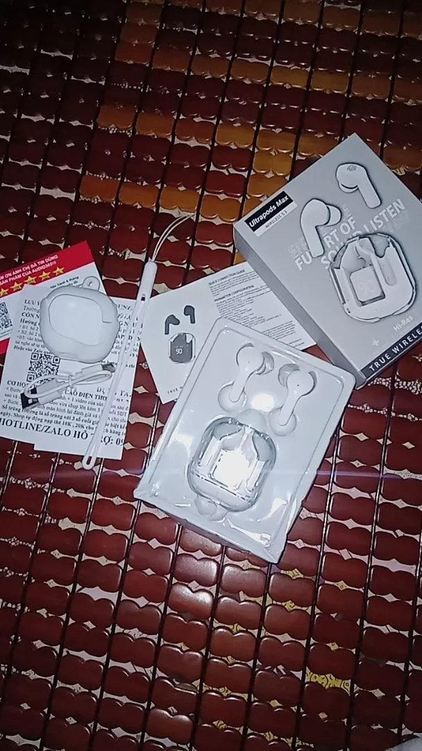 Tai nghe bluetooth KY8 Ultrapods Max cảm ứng, siêu nhỏ gọn, có mic đàm thoại, nghe nhạc cực hay - AUDIO365