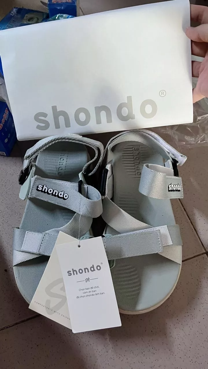 Giày Sandal Unisex Shondo F8B Ver 2 Đế Cao 5.5cm Quai Xoay Nhiều Màu