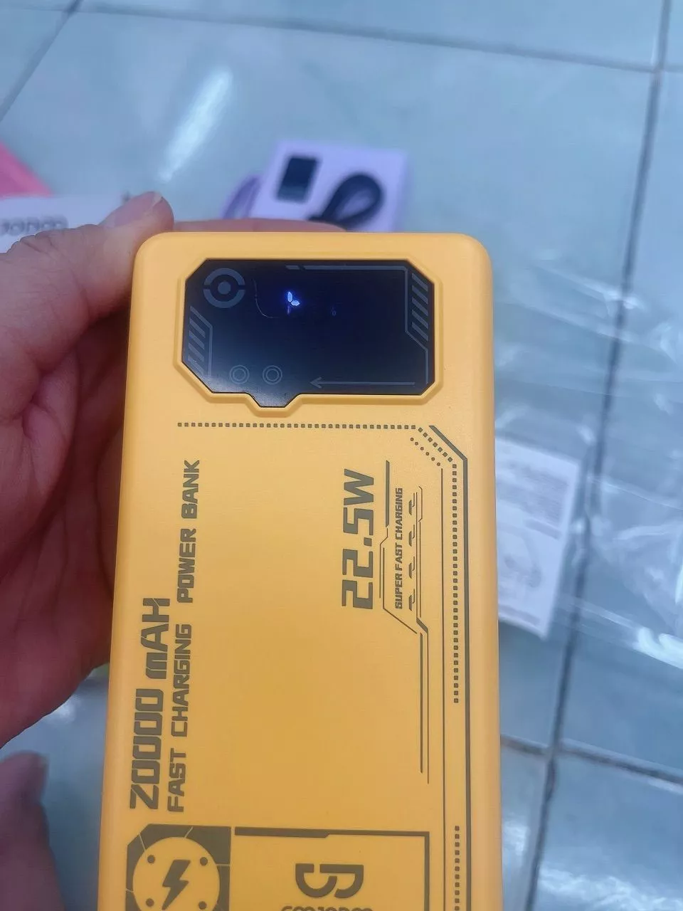 Sạc dự phòng GOOJODOQ 20000mAh tích hợp cáp sạc 22.5W sạc nhanh thông minh