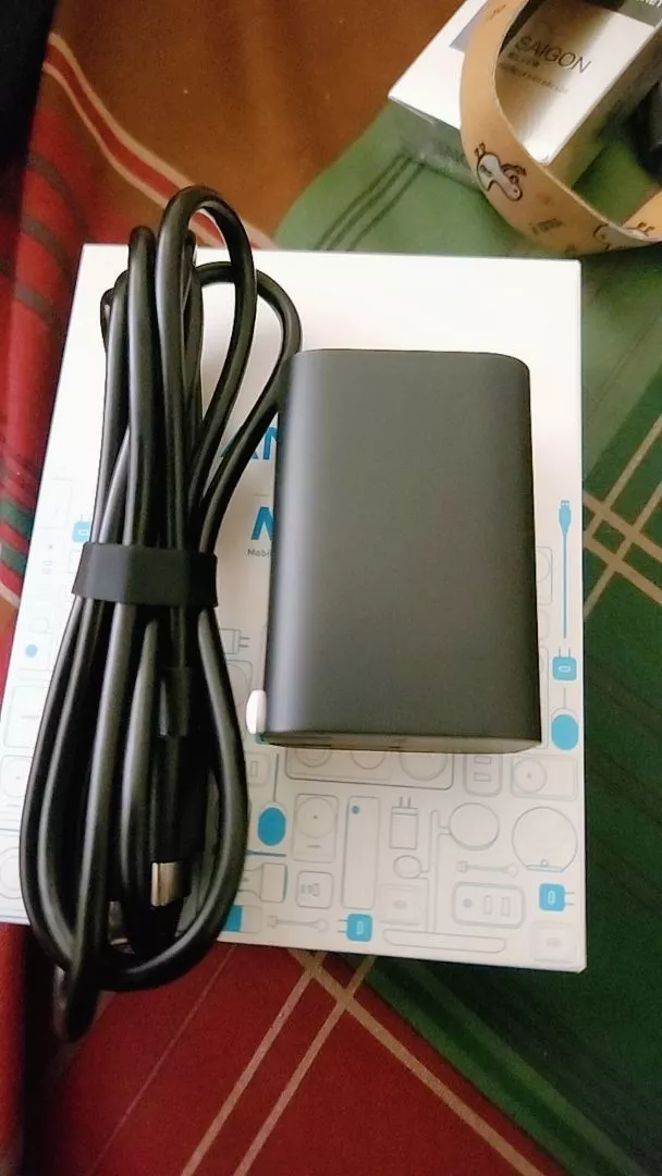 Bộ sạc Anker Nano GaN 100W GaN - 1 cổng USB-C - Kèm Cáp sạc 1.8m USB-C có thể sạc laptop, hỗ trợ PPS 2.0 - B2679