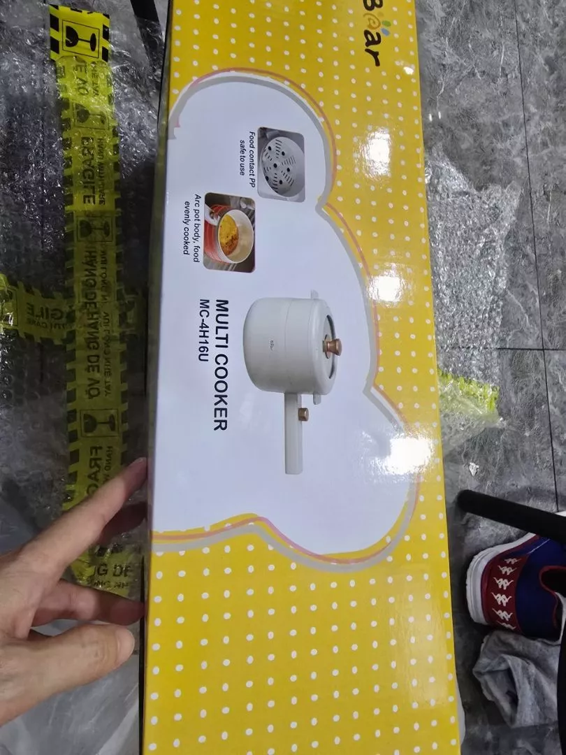 Nồi Điện Đa Năng Bear 1.6L DRG-P16M2 (MC-4H16U) - 700W, Kèm Khay Hấp, Chống Dính - Hàng Chính Hãng